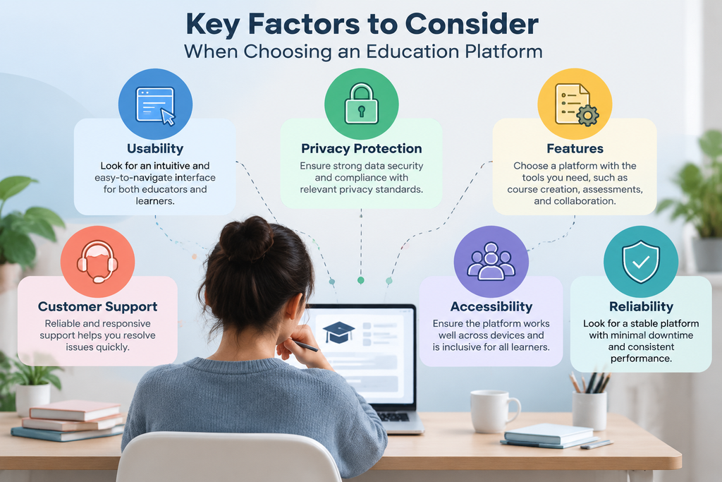 Factors to consider when choosing an education platform.