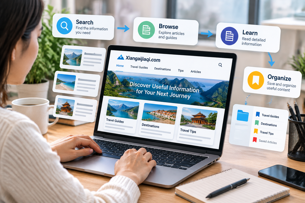 User researching information through an online platform.